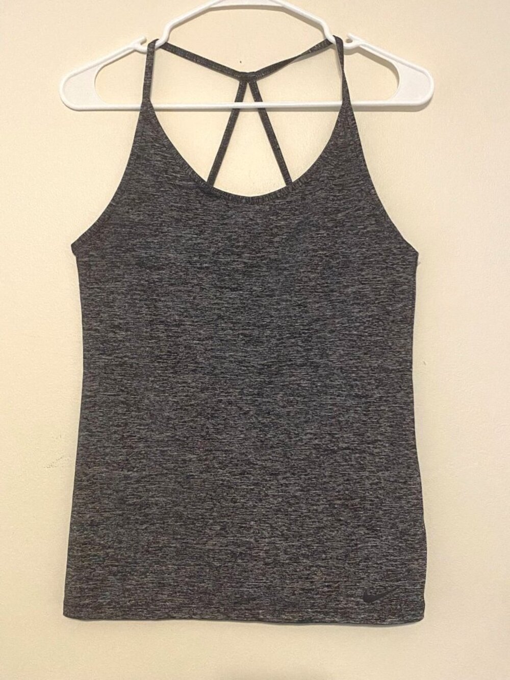 Women's Nike Dri-Fit‎ Gray Heathered Racerback Strappy Tank Top Size Medium